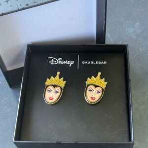 BaubleBar Disney Queen Earrings - Gold and Black